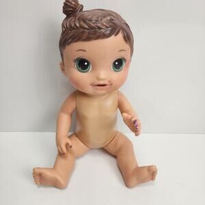 Baby Alive Face Paint Fairy 2016 Hasbro Toys (Brown Hair Green Eyes Nude) Doll